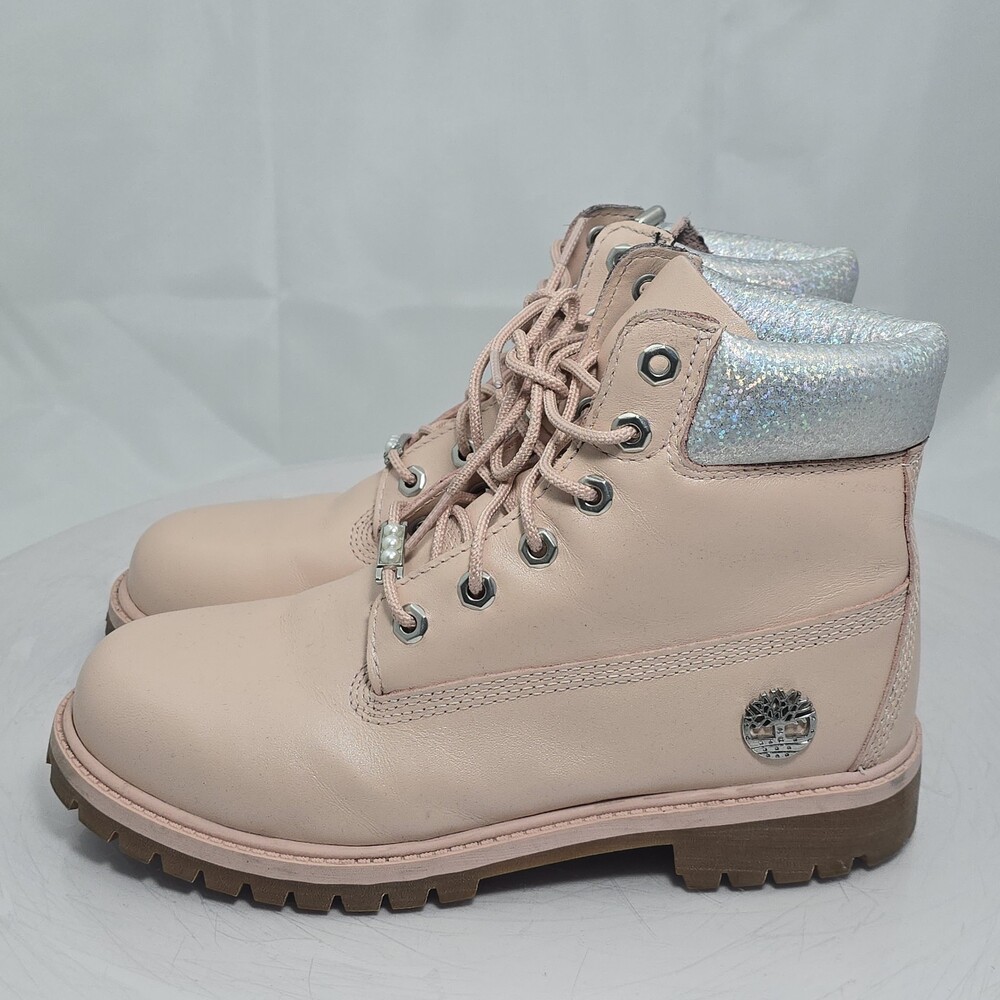 Timberland Youth Junior 6/Women 8 Premium 6-inch Rose Gold Waterproof boots